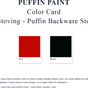 Color card cat stoving - Puffin backware stoving