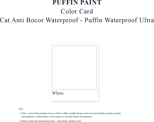 Cat anti bocor waterproof - puffin waterproof ultra