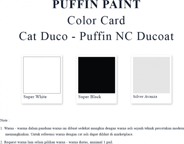 Cat duco - Puffin NC Ducoat