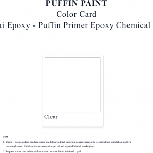 Cat lantai epoxy - Puffin epoxy chemical resistant