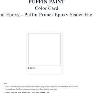 Cat lantai epoxy - Puffin primer epoxy sealer high traffic