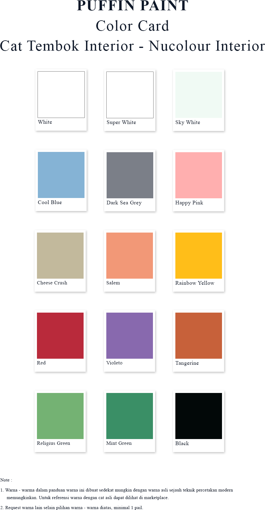 Cat tembok interior - Nucolour interior