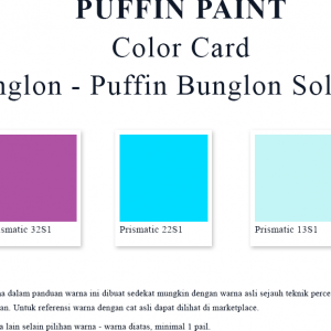 Color card bunglon - Puffin bunglon solventbased
